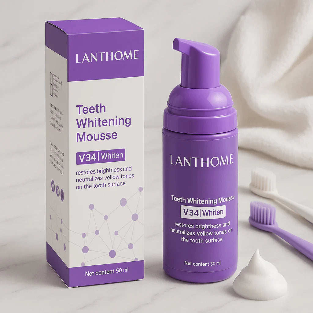 Mousse Blanchiment Dents - Dents Blanches en 7 Jours - Anti-Taches et Anti-Mauvaise Haleine